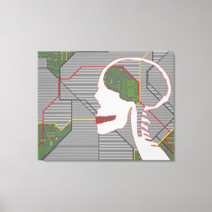 grijze lepel canvas afdruk