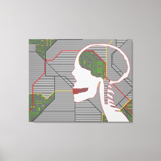 grijze lepel canvas afdruk (Voorkant)