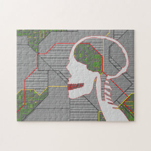 grijze lepel legpuzzel