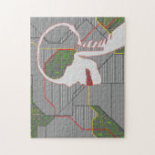 grijze lepel legpuzzel (Verticaal)