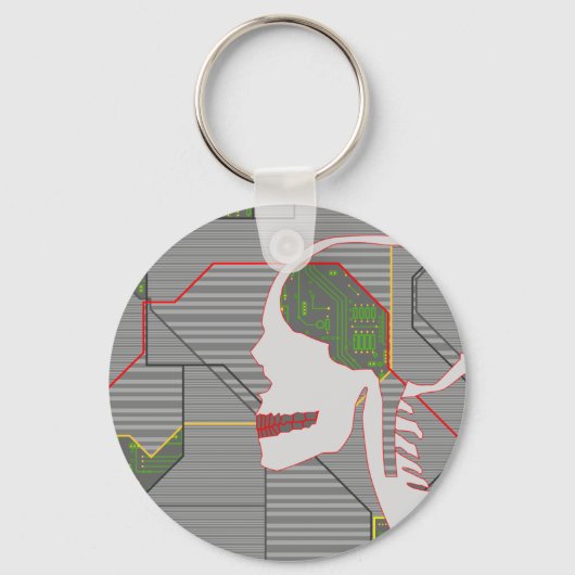 grijze lepel sleutelhanger (Voorkant)