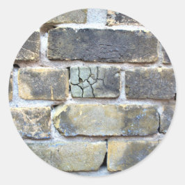 Grijze lichtgrijze wand ronde sticker