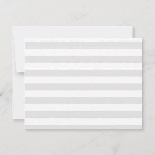 Grijze lijnen Blauwgroen Bedankt Naam toevoegen Notitiekaartje (Achterkant)