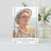 Grijze lijnen Foto Prayer Informatiekaartje (Staand voorkant)