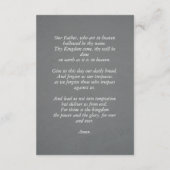 Grijze lijnen Foto Prayer Informatiekaartje (Achterkant)