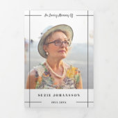 Grijze lijnen in liefdevolle herinnering Fotobegra Drieluik Programma (Cover)