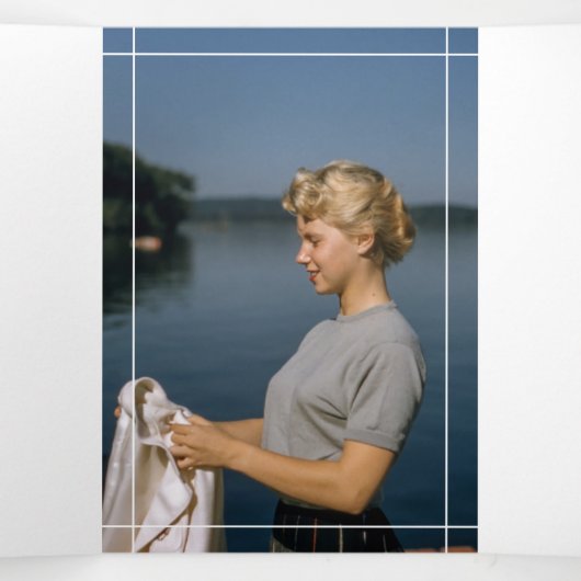 Grijze lijnen in liefdevolle herinnering Fotobegra Drieluik Programma (Binnenkant midden)