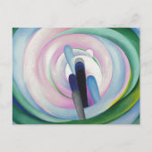 Grijze lijnen met zwart, blauw en geel | O'Keeffe  Briefkaart (Voorkant)