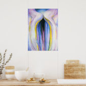 Grijze lijnen O'Keeffe - Afbreking Poster (Keuken)