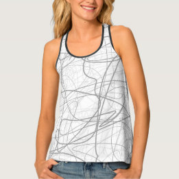 Grijze lijnen tanktop