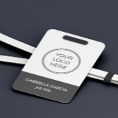 Grijze Logo Corporate Employee ID-badge Badge