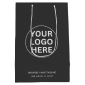 Grijze Logo l Zakelijk Bedrijfsprofiel Medium Cadeauzakje (Achterkant)