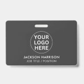Grijze Logo l Zakelijk Professioneel Badge (Voorzijde)