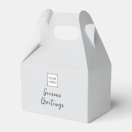 Grijze Logo Tekst Promotionele Zakelijke Verpakkin Bedankdoosjes