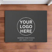 Grijze logo Welkom Promotionele Branded Business Deurmat