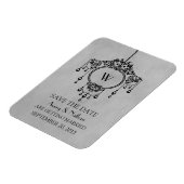 Grijze  luchters besparen de Date Magnet Magneet (Linkerzijde)