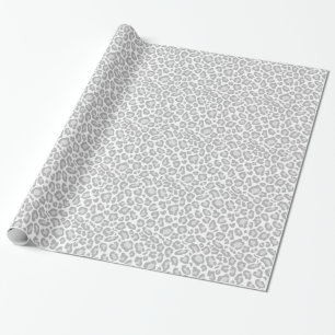 Grijze luipaard afdrukken cadeaupapier
