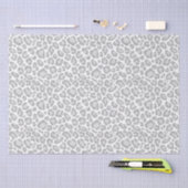 Grijze luipaard afdrukken tissuepapier (Craft)