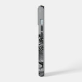 Grijze Luipaard Esthetische Hoes voor Telefoon - T iPhone 15 Case (Linkerkant)