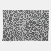 Grijze luipspatafdruk theedoek (Horizontaal)