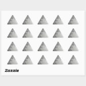 Grijze maan in zwarte hemel sticker (Vel)