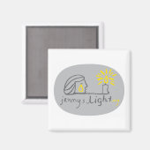 Grijze magneet (Voorkant / Achterkant)