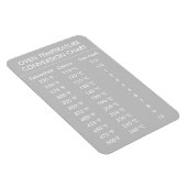 grijze magneet met oventemperatuurconversie (Rechterzijde)