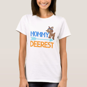 Grijze Mama Deerest Wild Woodland Verjaardag T-shi T-shirt