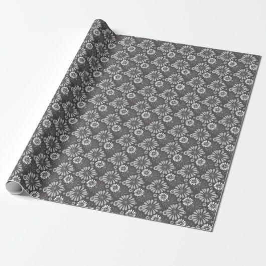 Grijze Mandala Cadeaupapier (Uitgerold)