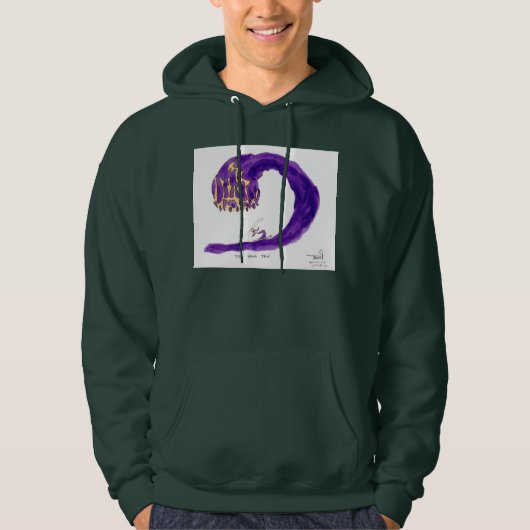 grijze mannen hoodie (Voorkant)