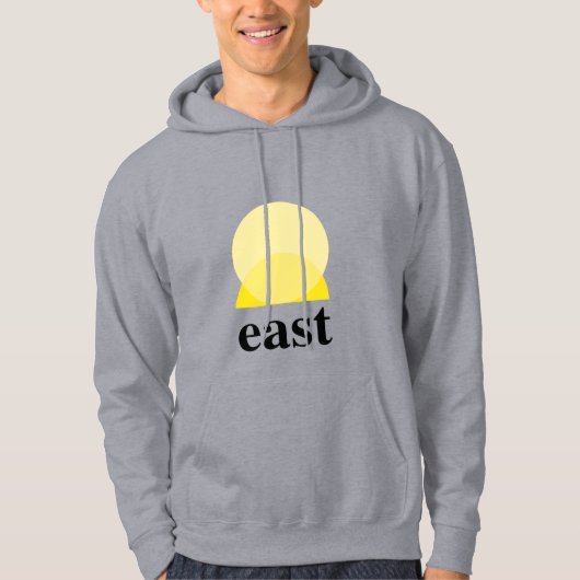 Grijze mannen hoodie (Voorkant)