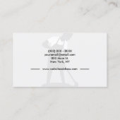 Grijze Mannen Schone professionele jager Visitekaartje (Achterkant)