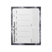 Grijze marmer Abstract wekelijks om een lijstblok  Notitieblok (Linkerzijde)