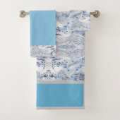 Grijze marmer bad handdoek (Insitu)