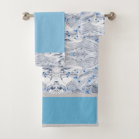 Grijze marmer bad handdoek (Insitu)