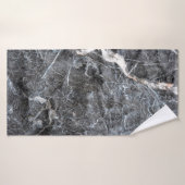Grijze marmer badhanddoek (Badhanddoek)