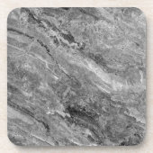 Grijze marmer bier onderzetter (Voorkant)