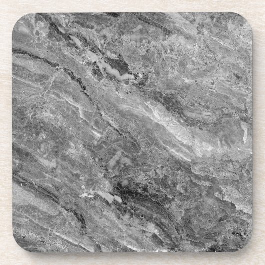 Grijze marmer bier onderzetter (Voorkant)