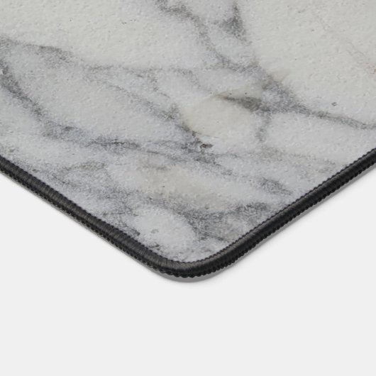 Grijze marmer bureaumat (Hoek)