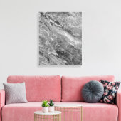 Grijze marmer canvas afdruk (Insitu (Woonkamer))