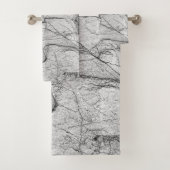 Grijze marmer Dapped Concrete Bad Handdoek (Insitu)