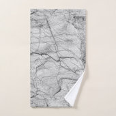 Grijze marmer Dapped Concrete Bad Handdoek (Handdoek)