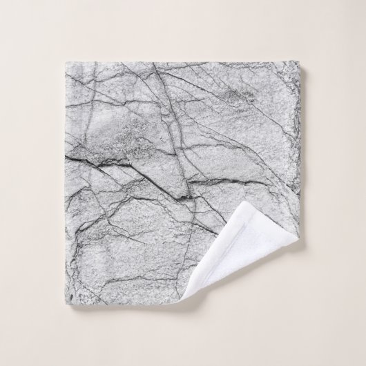 Grijze marmer Dapped Concrete Bad Handdoek (Wasdoekje)