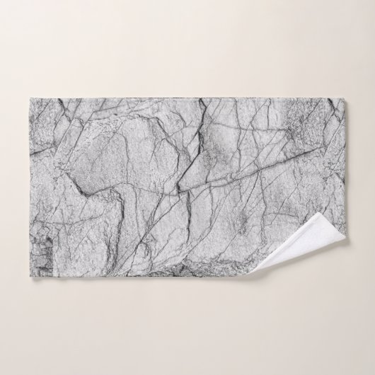 Grijze marmer Dapped Concrete Bad Handdoek (Handdoek)