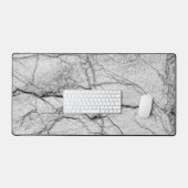 Grijze marmer Dapped Concrete Bureaumat (Keyboard & Muis)