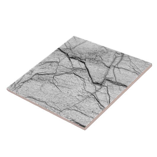 Grijze marmer Dapped Concrete Tegeltje (Zijkant)