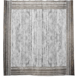 Grijze marmer- en strippatroon douchegordijn