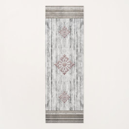 Grijze marmer- en strippatroon yogamat