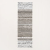 Grijze marmer- en strippatroon yogamat (Achterkant)