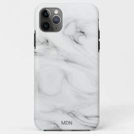 Grijze marmer Geode met monogram Case-Mate iPhone Case